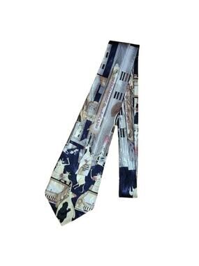Vintage Mens Accessories, Fratello Necktie "Underplace" Socialite Cow Theme Tie